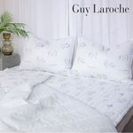 Guy Laroche Premium Seersucker Cooling Bedding Full Set Embossed Breathable Summer Bedding Lightweight & Quick-Dry _ Made in Korea